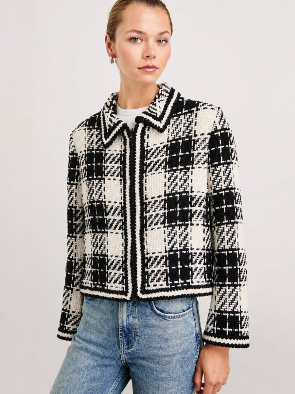 Vintage Carlisle Collection Bouclé Tweed Cropped Jacket 10